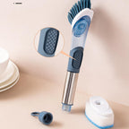 Multifunctional Dish Brush with Soap Dispenser and Long Handle