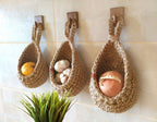 Wall Hanging Wicker Fruit and Vegetable Basket