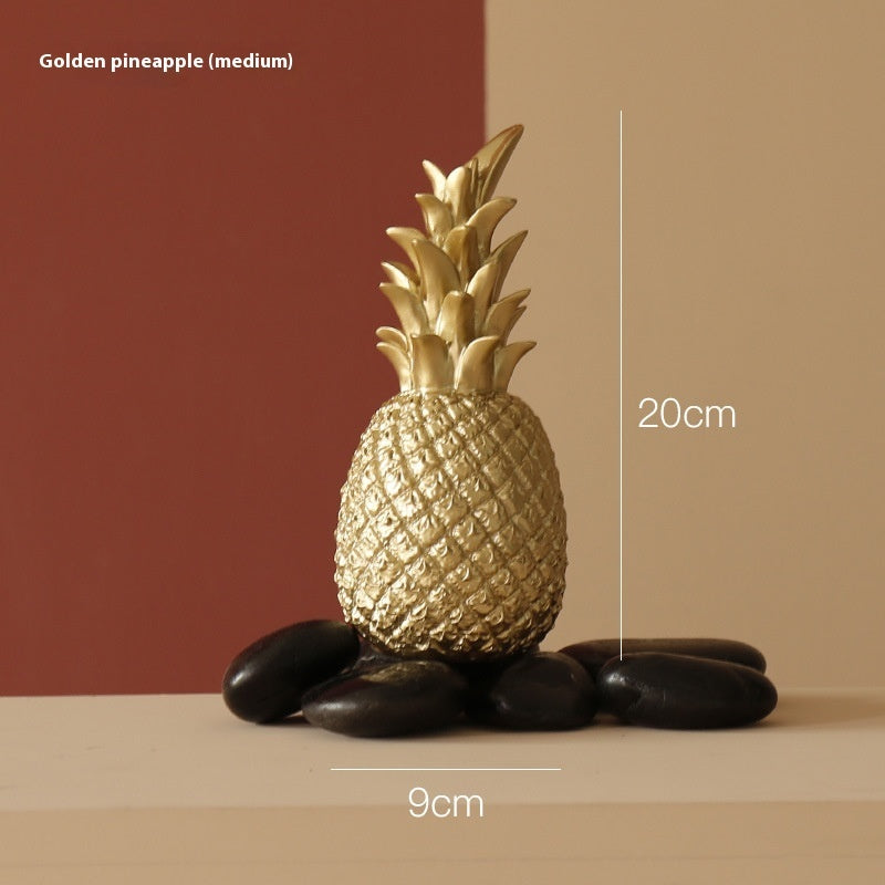 Nordic Modern Pineapple Resin Decorative Ornament for Home