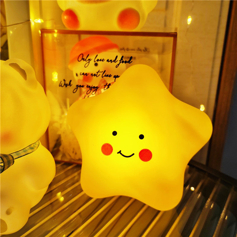 Cute Cartoon LED Night Lamp Toy for Kids