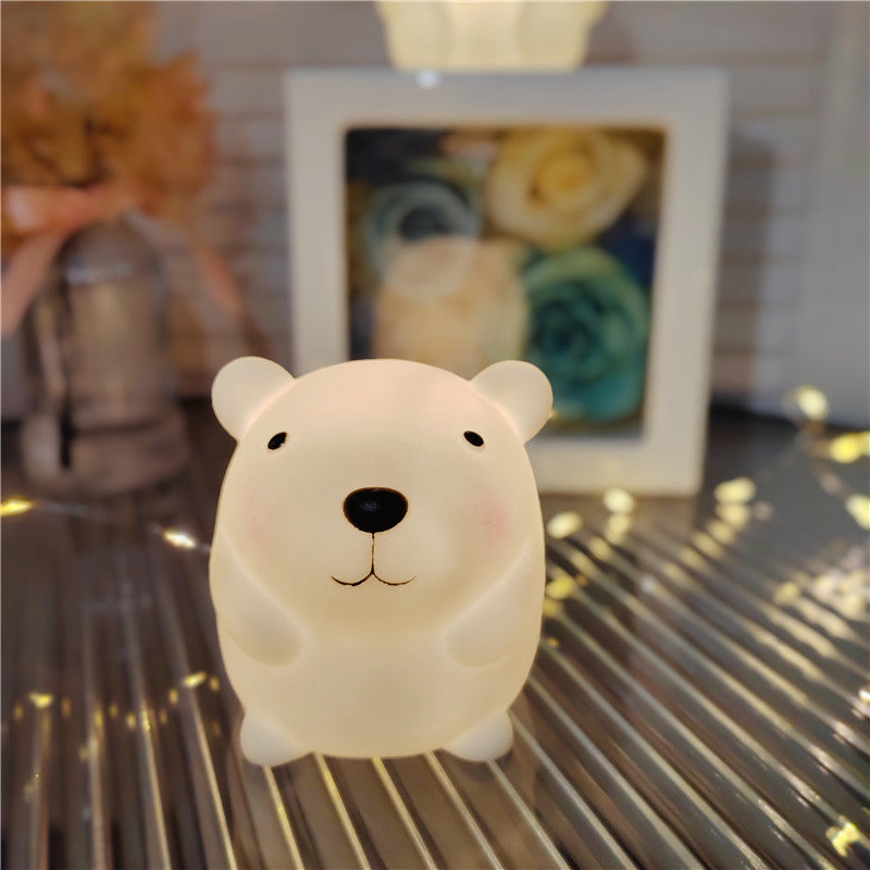 Cute Cartoon LED Night Lamp Toy for Kids