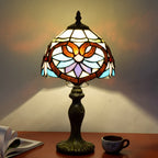 Stained Glass European Retro Bedside Table Lamp